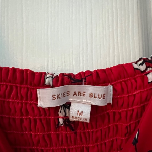 Red Flower Jumpsuit - Picture 2 of 4